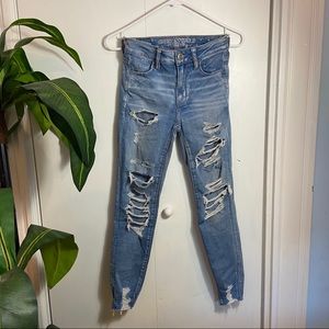 American Eagle Distressed Jeggings